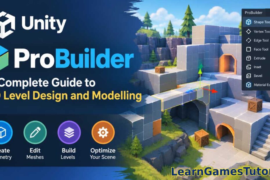 Unity ProBuilder: Complete Guide to 3D Level Design & Modelling 1 Unity ProBuilder: Complete Guide to 3D Level Design & Modelling
