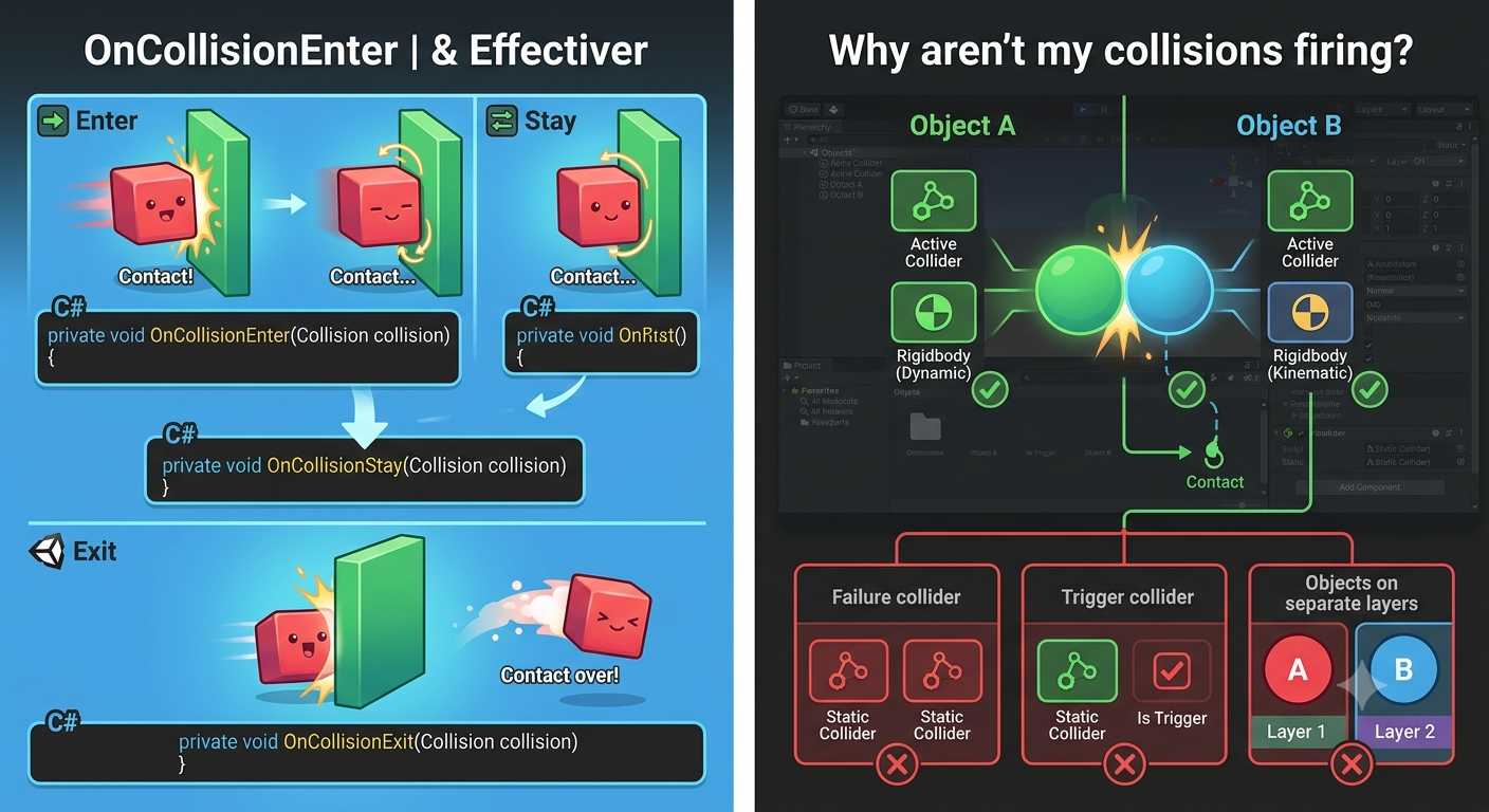 Unity OnCollisionEnter, Stay & Exit Events Explained 1 unity OnCollisionEnter